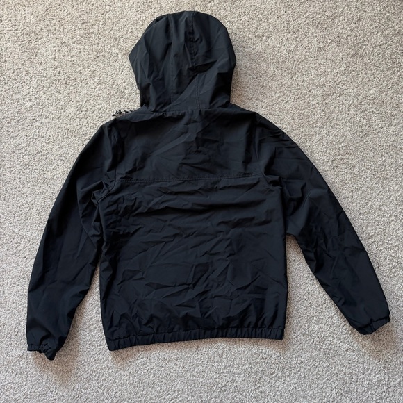 Vans Windbreaker Jacket Mens M Black Hooded Full Zip Lightweight Skate - Picture 3 of 9